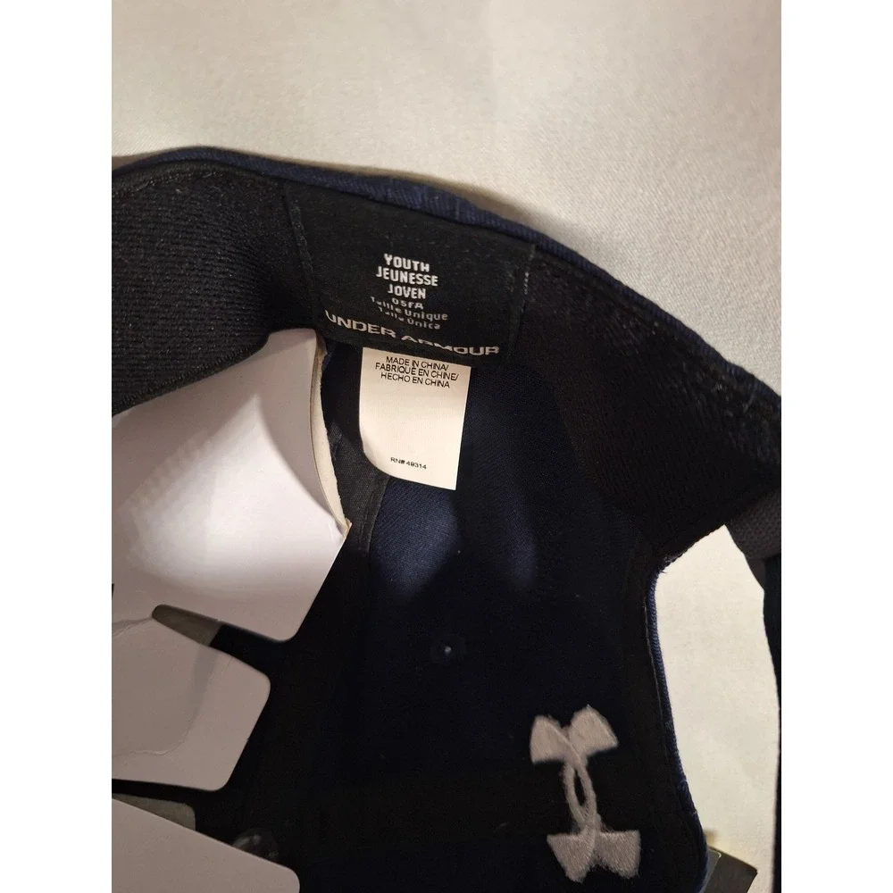 Under Armour Notre Dame Fighting Irish Youth Navy Blue Adjustable Hat UPF 30 NEW